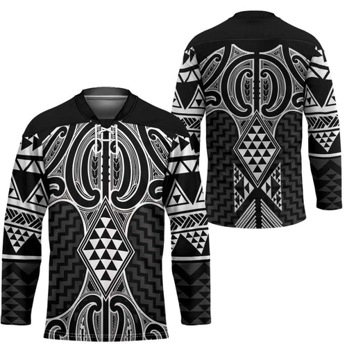 Ma Maori Ta Moko Poutama Art Hockey Jersey - Aussie Hoodie