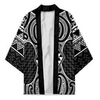 Ma Maori Ta Moko Poutama Art Kimono - Aussie Hoodie