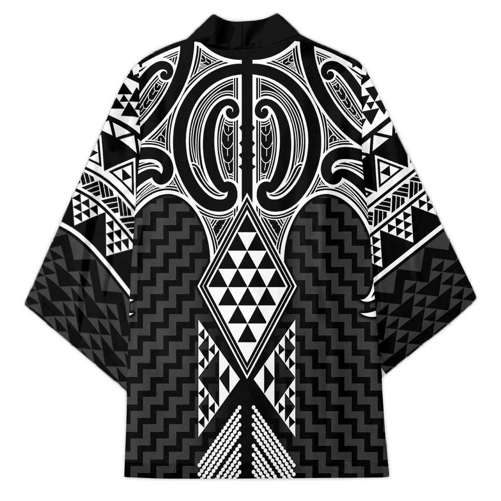 Ma Maori Ta Moko Poutama Art Kimono - Aussie Hoodie