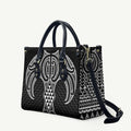 Ma Maori Ta Moko Poutama Art Leather Bag - Aussie Hoodie