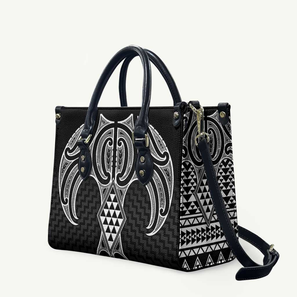 Ma Maori Ta Moko Poutama Art Leather Bag - Aussie Hoodie