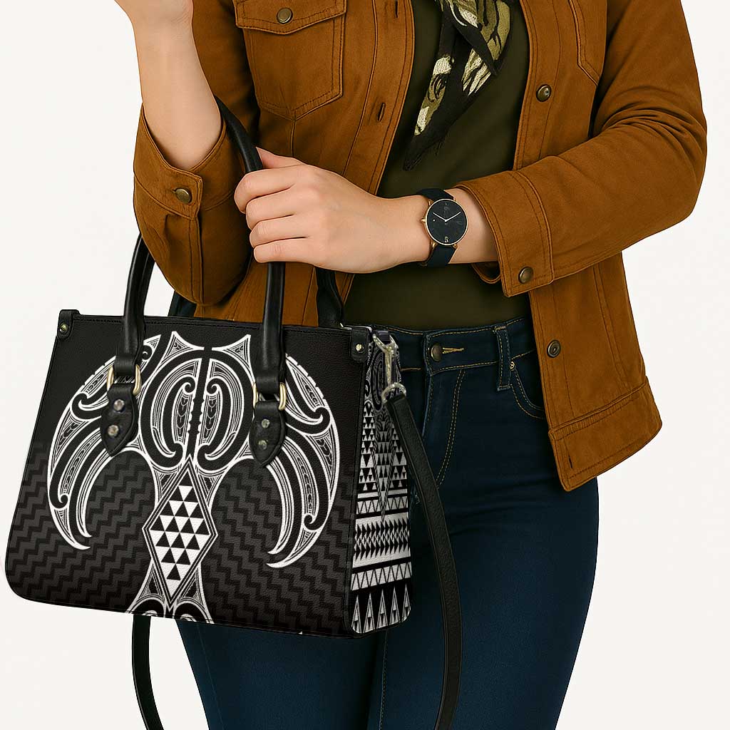 Ma Maori Ta Moko Poutama Art Leather Bag - Aussie Hoodie