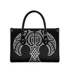 Ma Maori Ta Moko Poutama Art Leather Bag - Aussie Hoodie