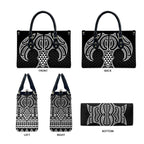Ma Maori Ta Moko Poutama Art Leather Bag - Aussie Hoodie