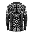 Ma Maori Ta Moko Poutama Art Long Sleeve Shirt