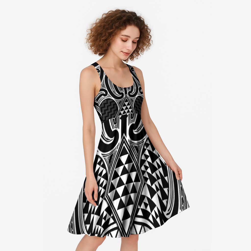 Ma Maori Ta Moko Poutama Art Midi Dress - Aussie Hoodie