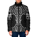Ma Maori Ta Moko Poutama Art Padded Jacket - Aussie Hoodie