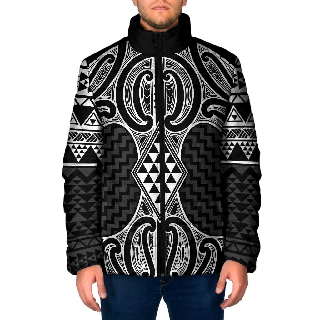 Ma Maori Ta Moko Poutama Art Padded Jacket - Aussie Hoodie