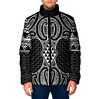 Ma Maori Ta Moko Poutama Art Padded Jacket - Aussie Hoodie
