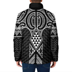 Ma Maori Ta Moko Poutama Art Padded Jacket - Aussie Hoodie