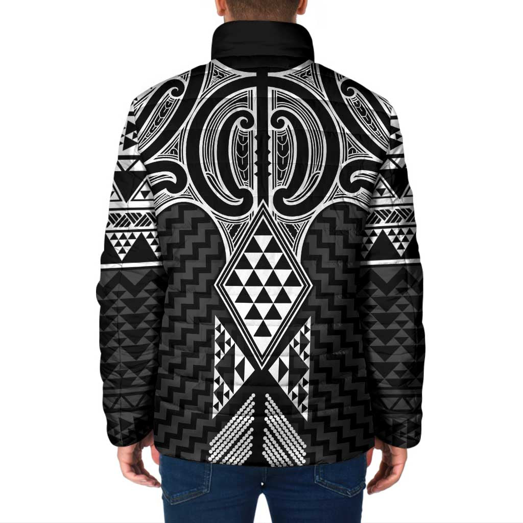 Ma Maori Ta Moko Poutama Art Padded Jacket - Aussie Hoodie