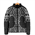 Ma Maori Ta Moko Poutama Art Padded Jacket - Aussie Hoodie