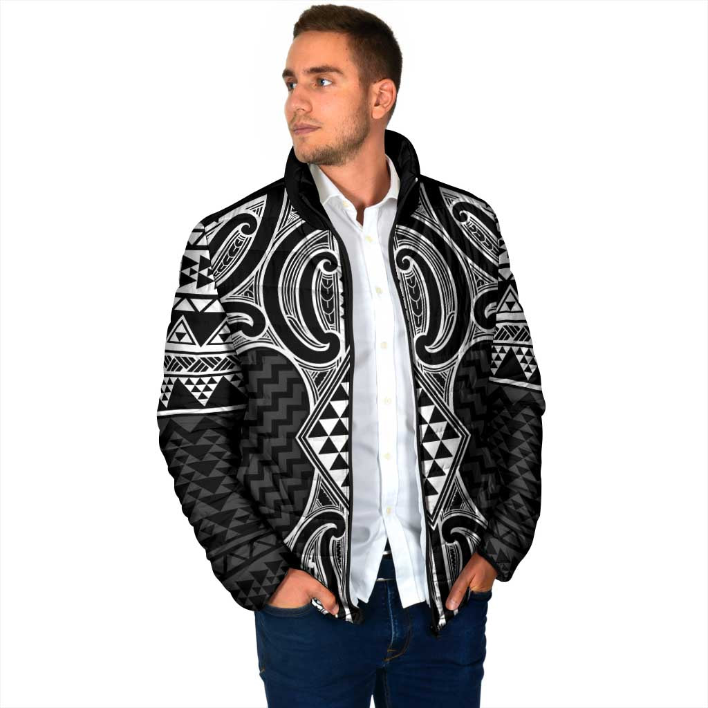 Ma Maori Ta Moko Poutama Art Padded Jacket - Aussie Hoodie