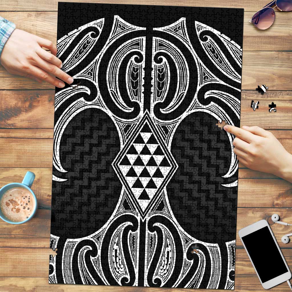 Ma Maori Ta Moko Poutama Art Puzzle - Aussie Hoodie