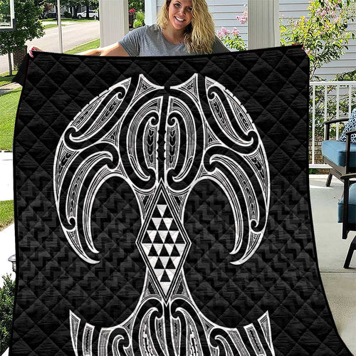 Ma Maori Ta Moko Poutama Art Quilt