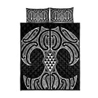 Ma Maori Ta Moko Poutama Art Quilt Bed Set