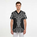 Ma Maori Ta Moko Poutama Art Scrub Top - Aussie Hoodie