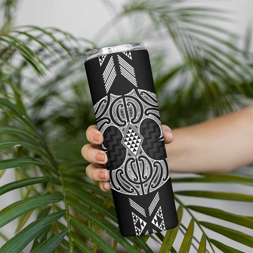 Ma Maori Ta Moko Poutama Art Skinny Tumbler