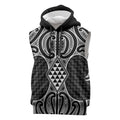Ma Maori Ta Moko Poutama Art Sleeveless Hoodie - Aussie Hoodie