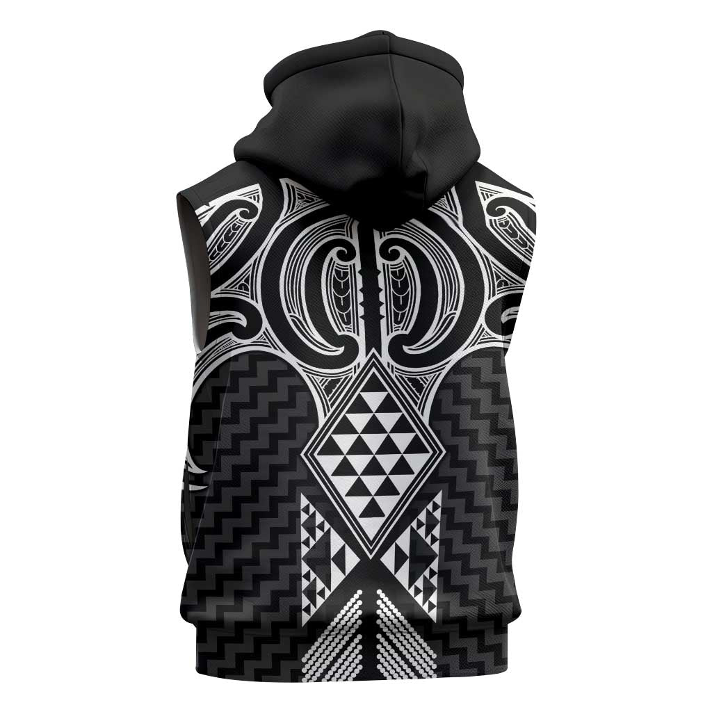 Ma Maori Ta Moko Poutama Art Sleeveless Hoodie - Aussie Hoodie