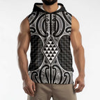 Ma Maori Ta Moko Poutama Art Sleeveless Hoodie - Aussie Hoodie