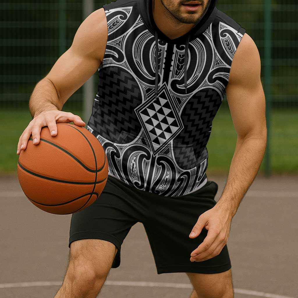 Ma Maori Ta Moko Poutama Art Sleeveless Hoodie - Aussie Hoodie