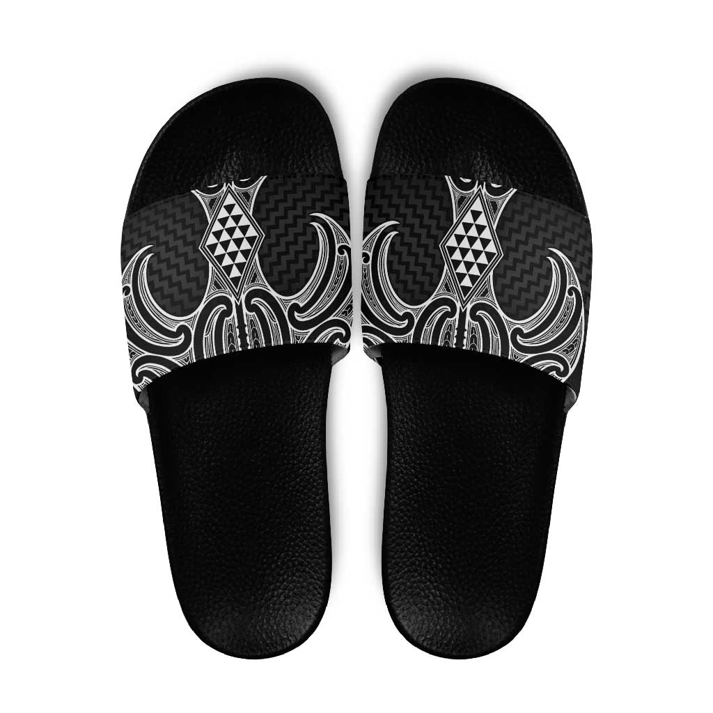 Ma Maori Ta Moko Poutama Art Slide Sandals - Aussie Hoodie