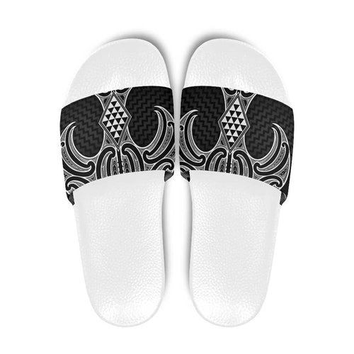 Ma Maori Ta Moko Poutama Art Slide Sandals - Aussie Hoodie