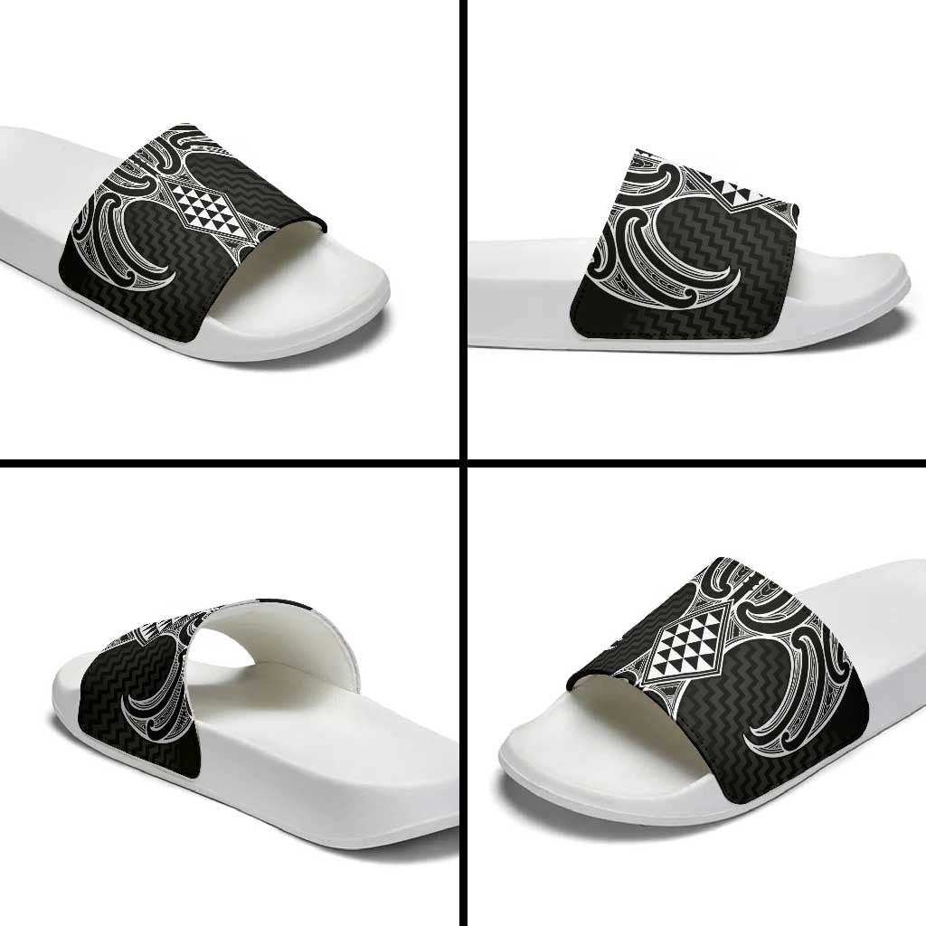 Ma Maori Ta Moko Poutama Art Slide Sandals - Aussie Hoodie
