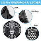 Ma Maori Ta Moko Poutama Art Spare Tire Cover