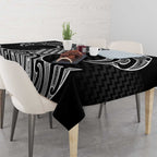 Ma Maori Ta Moko Poutama Art Tablecloth