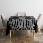 Ma Maori Ta Moko Poutama Art Tablecloth