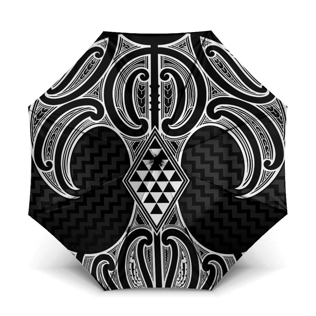 Ma Maori Ta Moko Poutama Art Umbrella - Aussie Hoodie