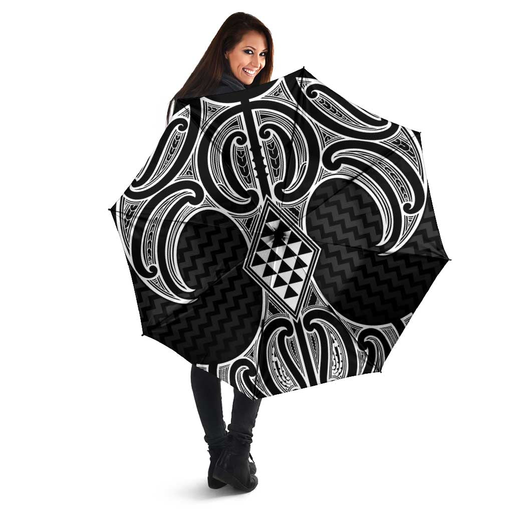 Ma Maori Ta Moko Poutama Art Umbrella - Aussie Hoodie