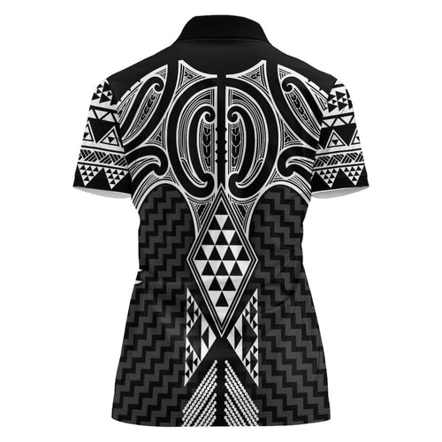 Ma Maori Ta Moko Poutama Art Women Polo Shirt