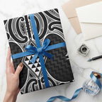 Ma Maori Ta Moko Poutama Art Wrapping Paper - Aussie Hoodie