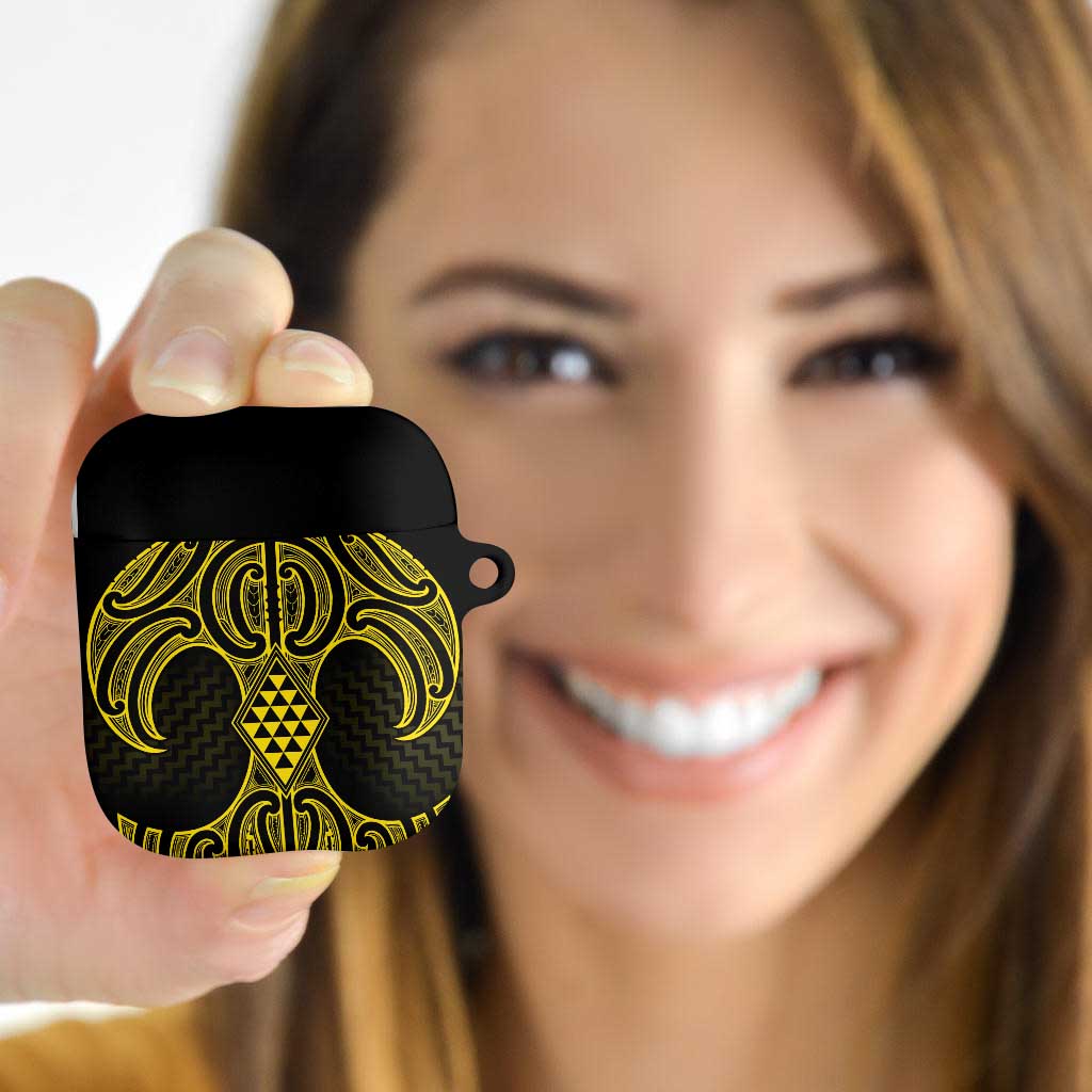 Mahi-dawg Maori Ta Moko Poutama Art AirPods Case - Aussie Hoodie
