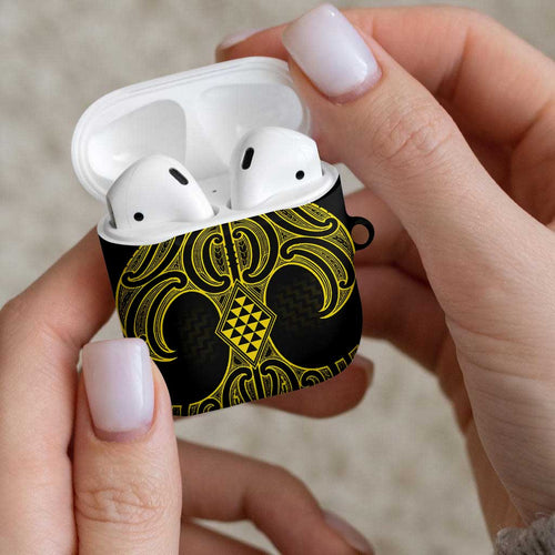 Mahi-dawg Maori Ta Moko Poutama Art AirPods Case - Aussie Hoodie