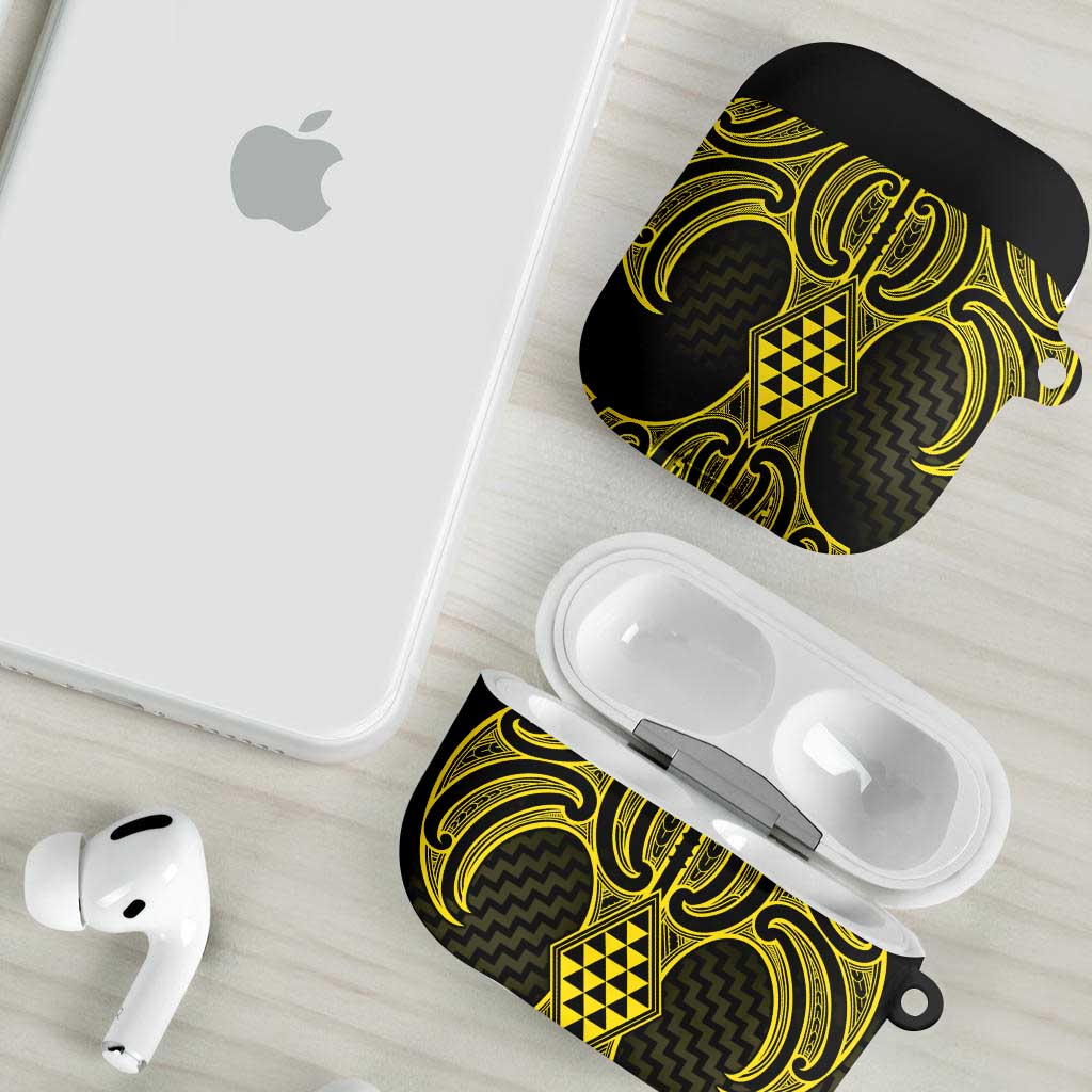 Mahi-dawg Maori Ta Moko Poutama Art AirPods Case - Aussie Hoodie