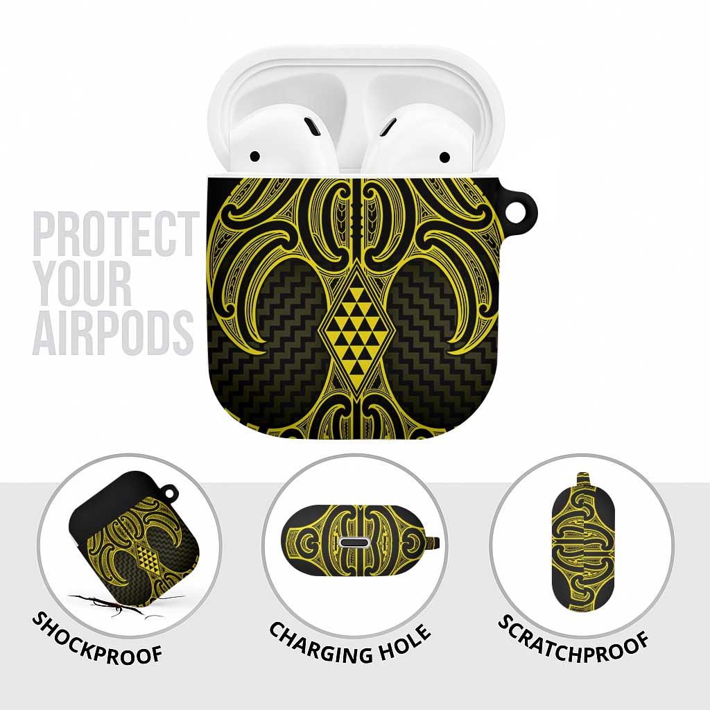 Mahi-dawg Maori Ta Moko Poutama Art AirPods Case - Aussie Hoodie