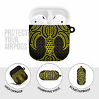 Mahi-dawg Maori Ta Moko Poutama Art AirPods Case - Aussie Hoodie