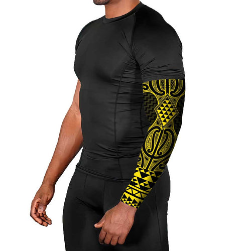 Mahi-dawg Maori Ta Moko Poutama Art Arm Sleeves - Aussie Hoodie