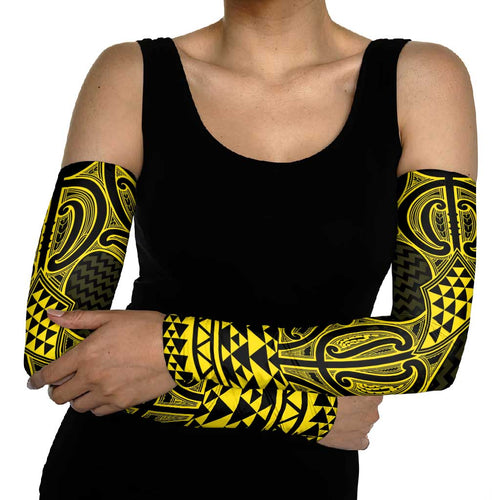 Mahi-dawg Maori Ta Moko Poutama Art Arm Sleeves - Aussie Hoodie