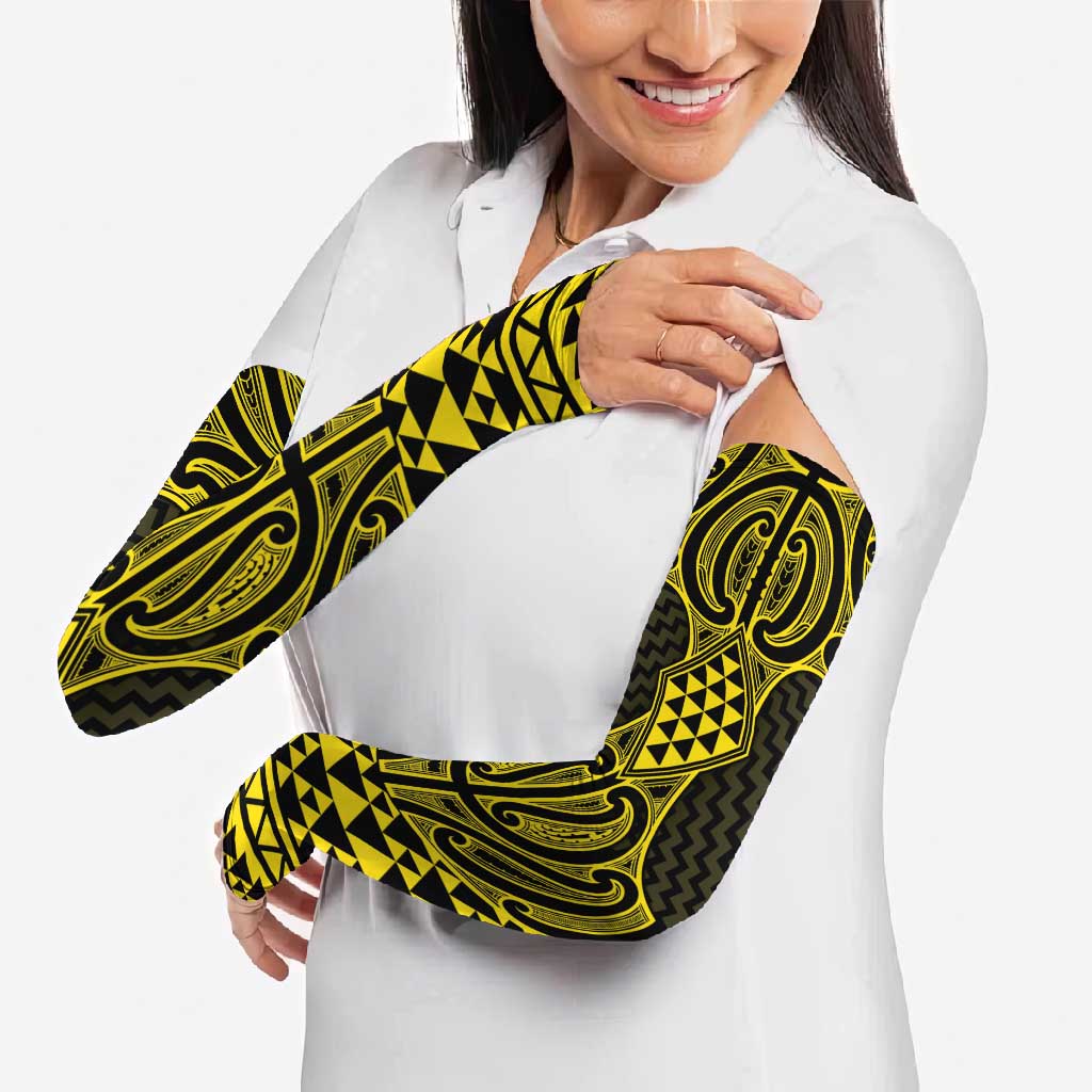 Mahi-dawg Maori Ta Moko Poutama Art Arm Sleeves - Aussie Hoodie