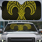 Mahi-dawg Maori Ta Moko Poutama Art Auto Sun Shade - Aussie Hoodie