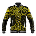 Mahi-dawg Maori Ta Moko Poutama Art Baseball Jacket