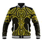 Mahi-dawg Maori Ta Moko Poutama Art Baseball Jacket
