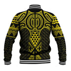 Mahi-dawg Maori Ta Moko Poutama Art Baseball Jacket