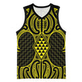 Mahi-dawg Maori Ta Moko Poutama Art Basketball Jersey - Aussie Hoodie