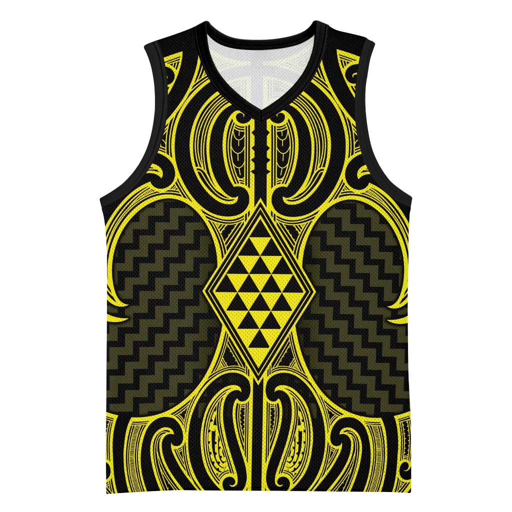 Mahi-dawg Maori Ta Moko Poutama Art Basketball Jersey - Aussie Hoodie